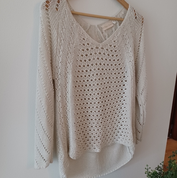 ⛔SOLD⛔Loose Knit Cream Sweater - Picture 2 of 12